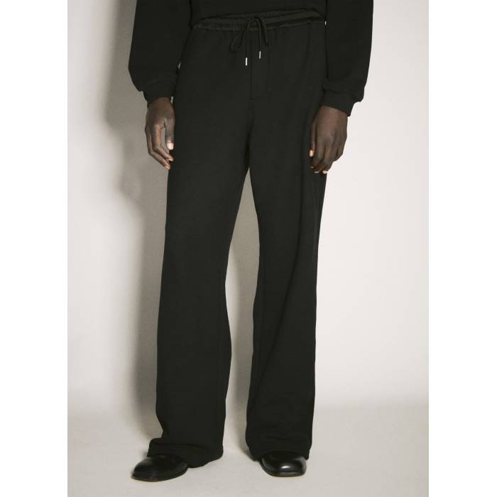 サンローラン Saint Laurent 【 Wide-Leg Track Pants Men Blk 】 貨物自動車 メンズ