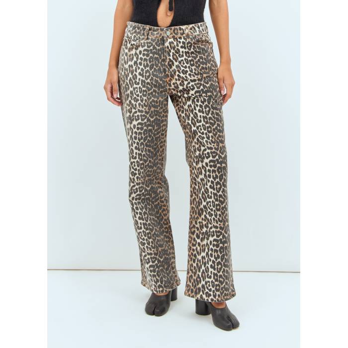 ガニー Ganni 【 Leopard Print Izey Pants Women Brn 】 ヒョウ柄 レオパード レディース｜スニケス 56,580円