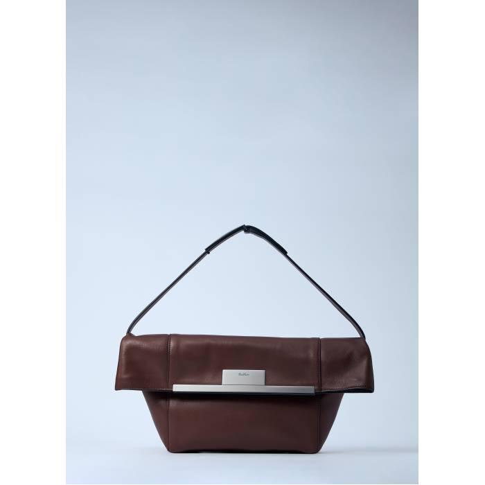 Max Mara 【 Small Leather Shoulder Bag Women Brn 】 レザー バッグ レディース