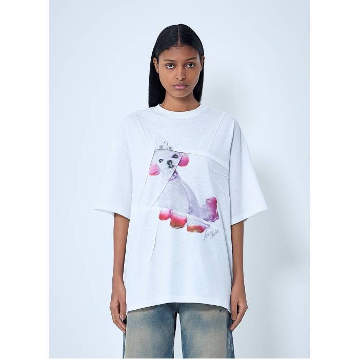 アクネストゥディオズ Acne Studios 【 Logo Motif T-Shirt Women Wht 】 ロゴ Tシャツ レディース|スニケス