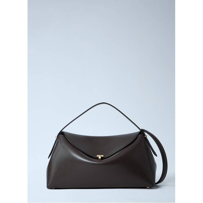 Toteme 【 T-Lock Leather Top-Handle Bag Women Brn 】 レザー バッグ レディース