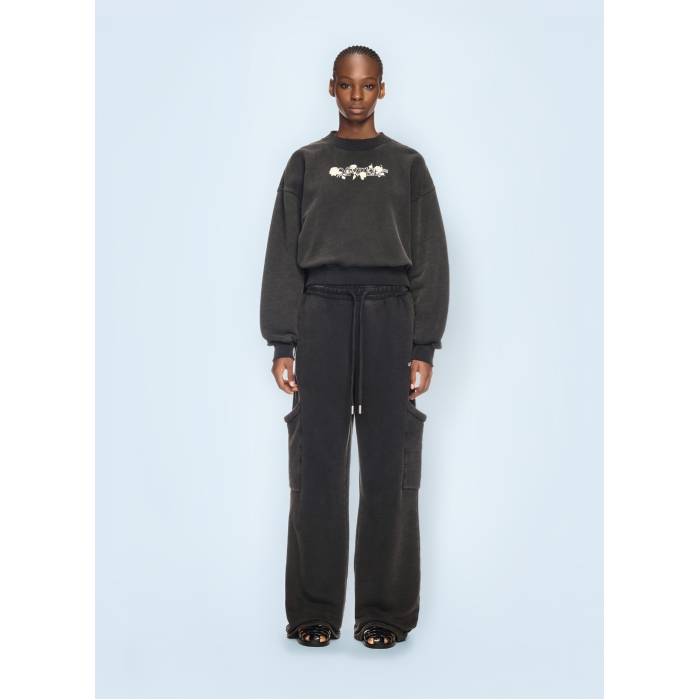 オフホワイト Off-White 【 Bookish Rose Sweatshirt Women Blk 】 Rose ローズ スウェット トレーナー レディース