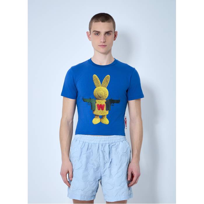 Walter Van Beirendonck 【 Bunny Micro T-Shirt Men Blu 】 Micro ミクロ Tシャツ メンズ