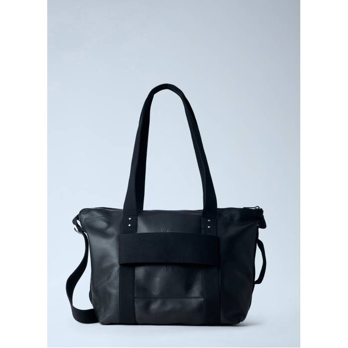 リックオウエンス Rick Owens 【 Leather Tote Bag Men Blk 】 なめし革 御徒面子 メンズ