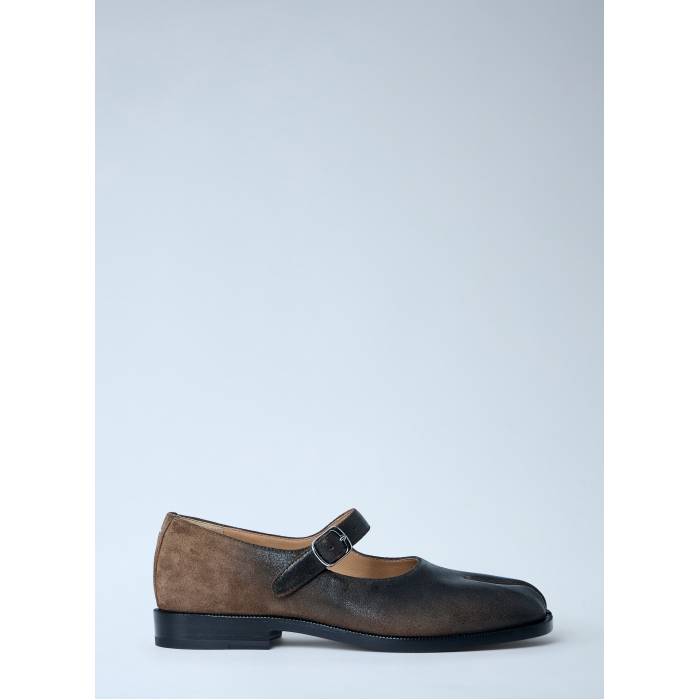 メゾンマルジェラ Maison Margiela 【 Tabi Mary Jane Leather Flats Women Brn 】 レザー レディース