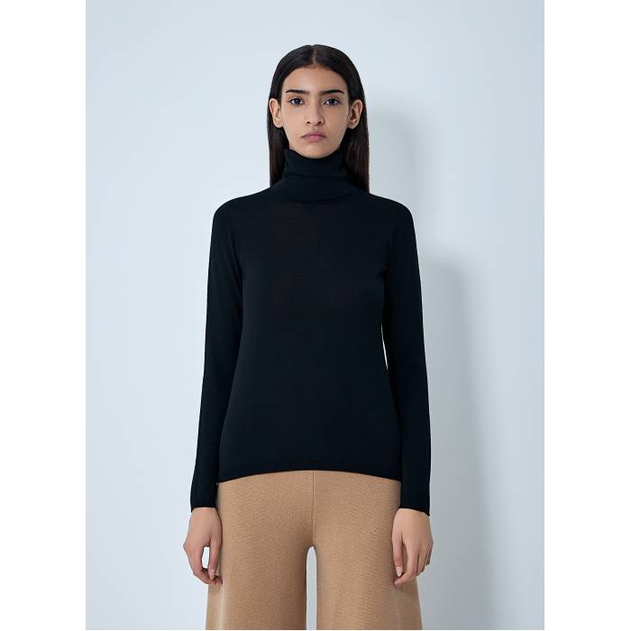 Max Mara 【 Wool Turtleneck Sweater Women Blk 】 調教師 レディース