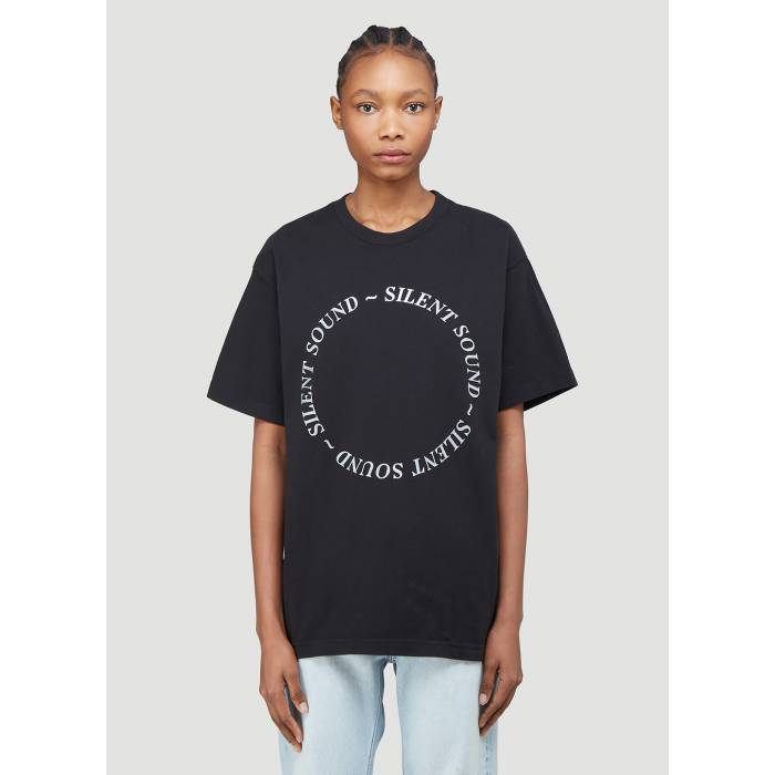 Silent Sound 【 Logo Print T-Shirt Men Blk 】 ロゴ Tシャツ メンズ