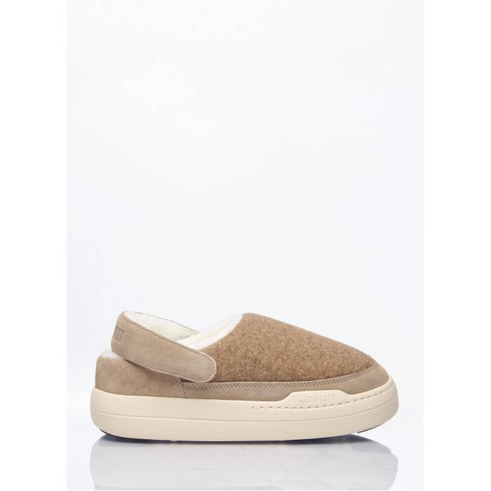 ムーンブーツ Moon Boot 【 Park Clog Felt Mules Women Blk 】 パーク レディース