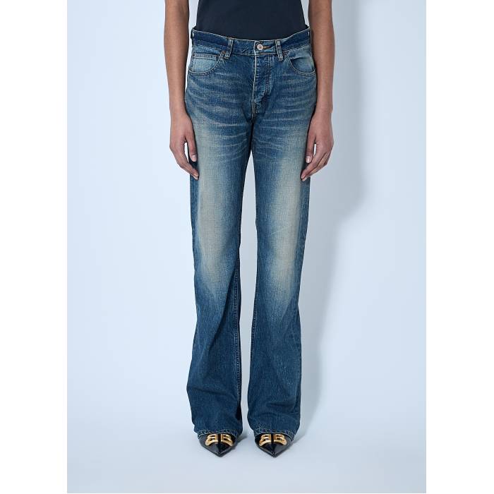 バレンシアガ Balenciaga 【 Logo Patch Jeans Women Den 】 ロゴ ジーンズ レディース｜スニケス