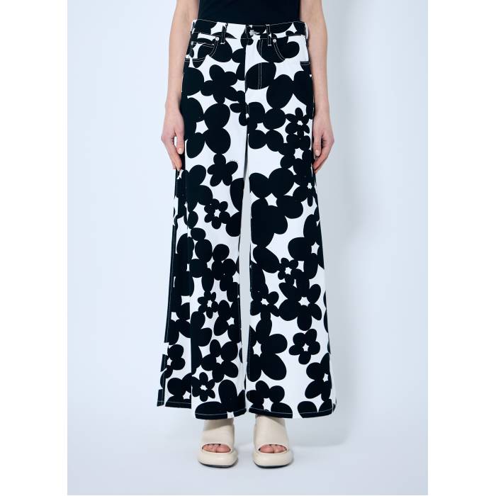 マルニ Marni 【 Dillies Print Pants Women Blk 】 レディース|スニケス