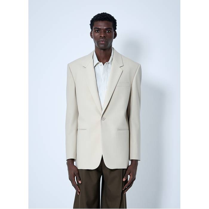 サンローラン Saint Laurent 【 Yves Single-Breasted Blazer Men Bei 】 ブレイザー メンズ