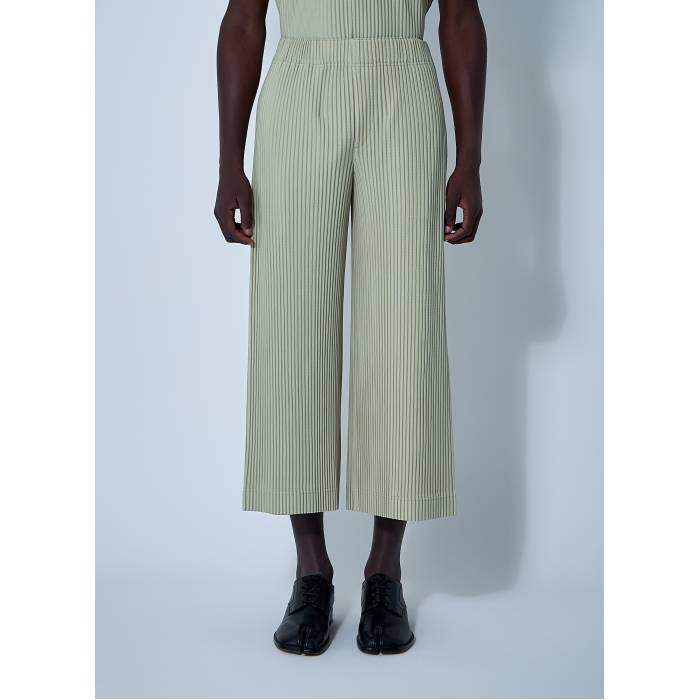 【美品】イッセイミヤケ　イージーパンツ・20SS・裾プリーツ・２・M ブランド古着】プリーツ加工イージーパンツ（その他パンツ