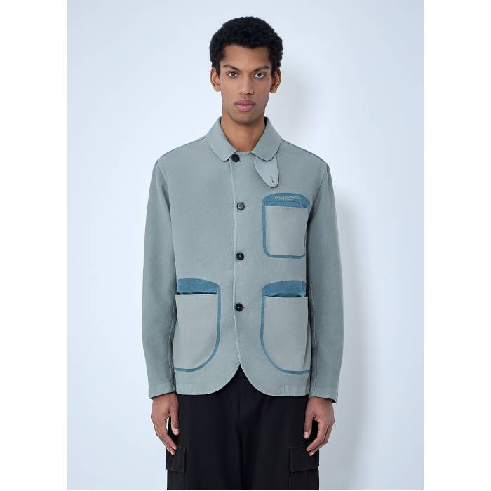 Massimo Osti Studio 【 Contrast Pocket Work Jacket Men Gry 】 Jacket ジャケット メンズ