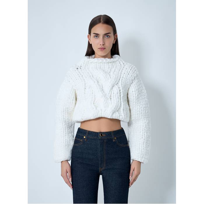 ケイト Khaite 【 Ninel Sweater Women Wht 】 調教師 レディース