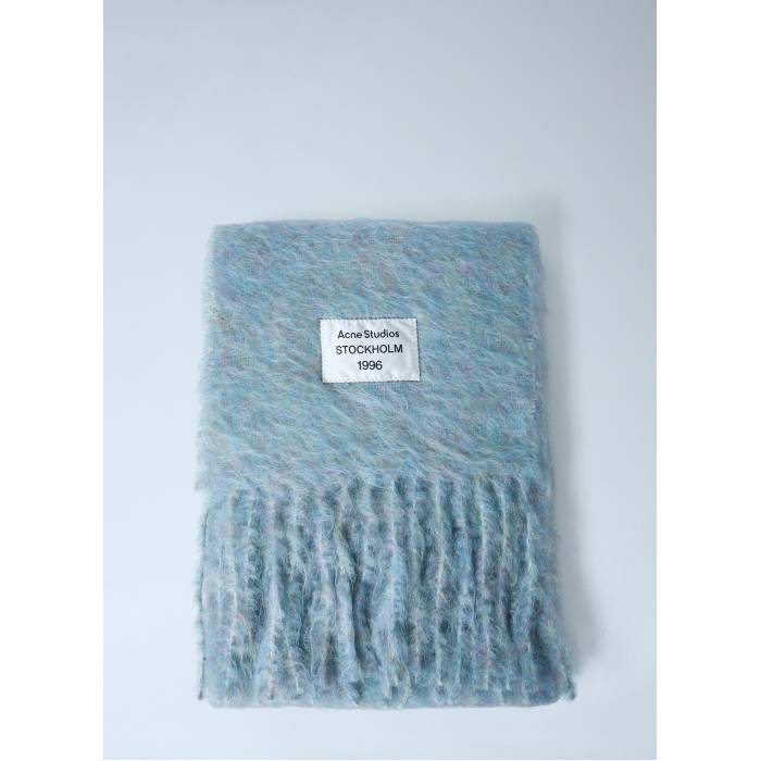 アクネストゥディオズ Acne Studios 【 Fringed Wool-Blend Scarf Women Blu 】 えり巻き レディース
