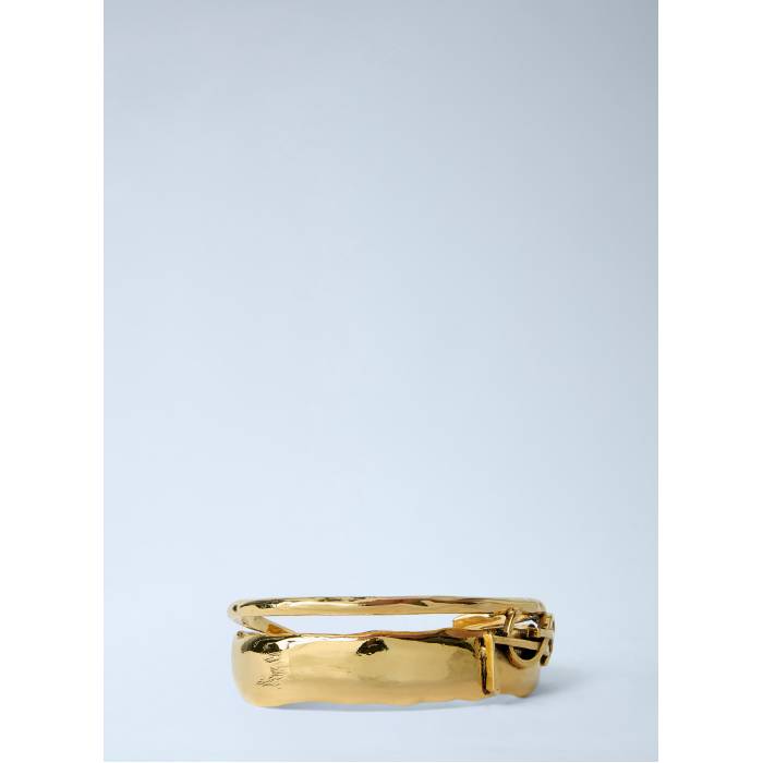 サンローラン Saint Laurent 【 Textured Metal Bangle Women Gld 】 メタル レディース｜スニケス