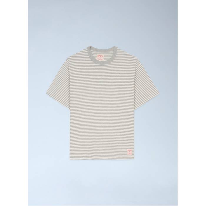 Brain Dead X Brooks Brothers 【 California Striped T-Shirt Men Nat 】 カリフォルニア Tシャツ メンズ
