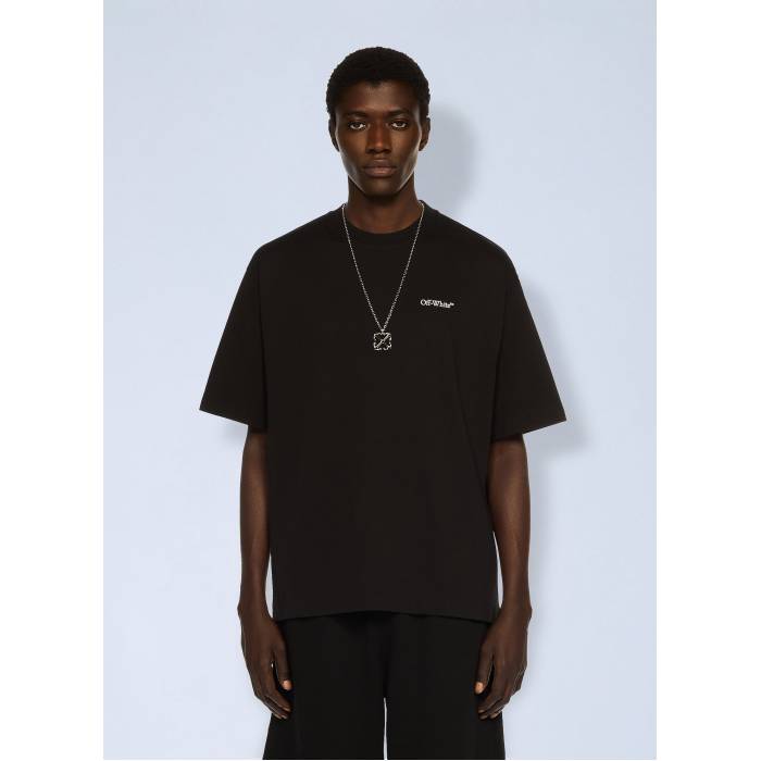 オフホワイト Off-White 【 Half Arrow Skate Logo T-Shirt Men Blk 】 ハーフ アロー Skate スケート ロゴ Tシャツ メンズ