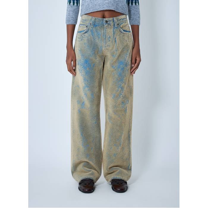 アクネストゥディオズ Acne Studios 【 Flocked Denim Jeans Women Blu 】 デニム ジーンズ レディース