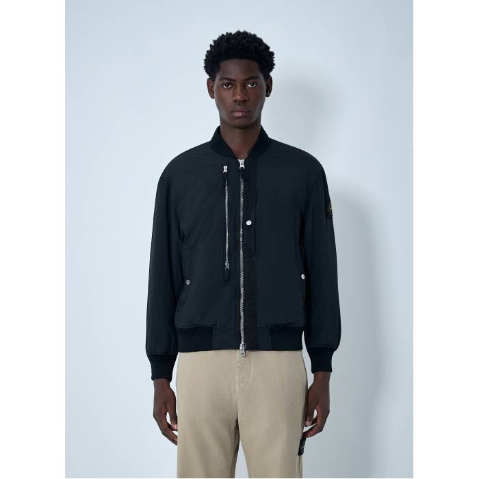 ストーンアイランド Stone Island 【 Nylon Metal Bomber Jacket Men Blk 】 ナイロン 金属元素 Jacket 上衣 メンズ