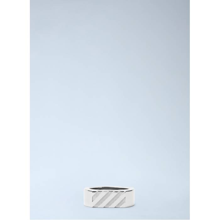 オフホワイト Off-White 【 Diag Band Ring Men Sil 】 メンズ
