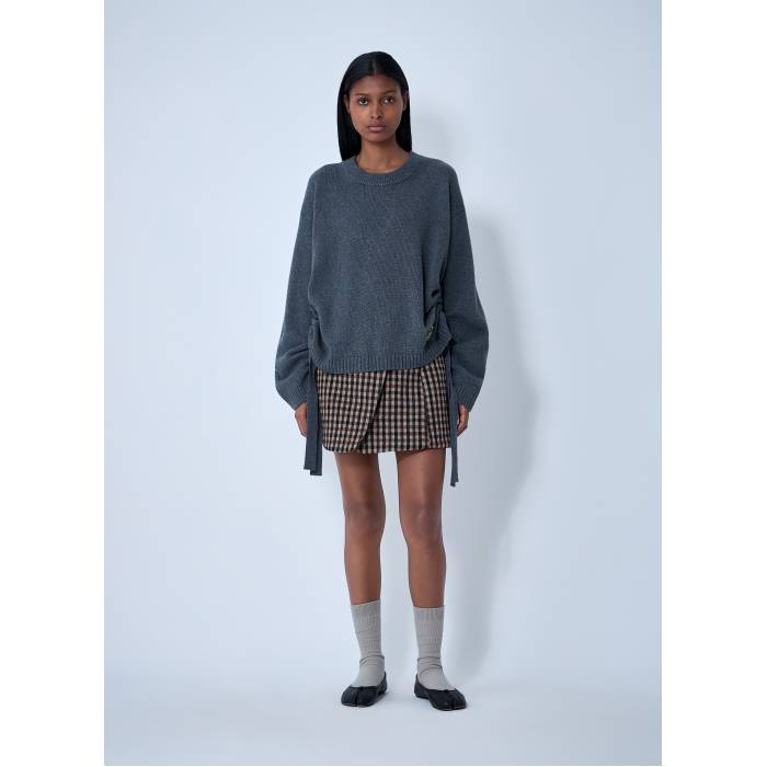 ガニー Ganni 【 Wool-Blend Sweater Women Gry 】 調教師 レディース