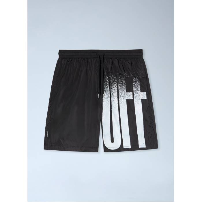 象牙色 Off-White 【 Big Off Surfer Swimshorts Men Blk 】 メンズ