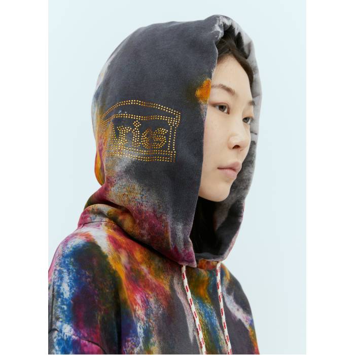 アリーズ Aries 【 Colourspray Hooded Sweatshirt Women Blk 】 ボンネット付 流汗 調教師 レディース