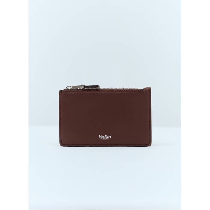 Max Mara 【 Logo Embossed Cardholder Women Brn 】 ロゴタイプ レディース