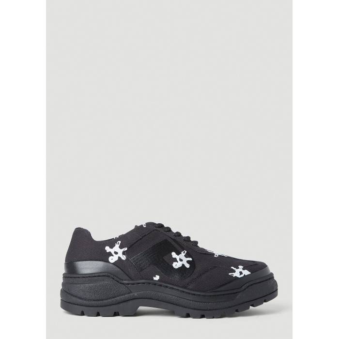 Phileo 【 Basalt White Flower Lace-Ups Men Blk 】 白いこと 白いこと メンズ