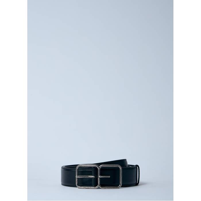 サンローラン Saint Laurent 【 Double Frame Belt Men Blk 】 三尺帯 メンズ