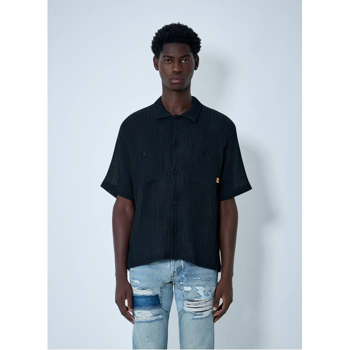 Gallery Dept. 【 Pleated Shirt Men Blk 】 メンズ