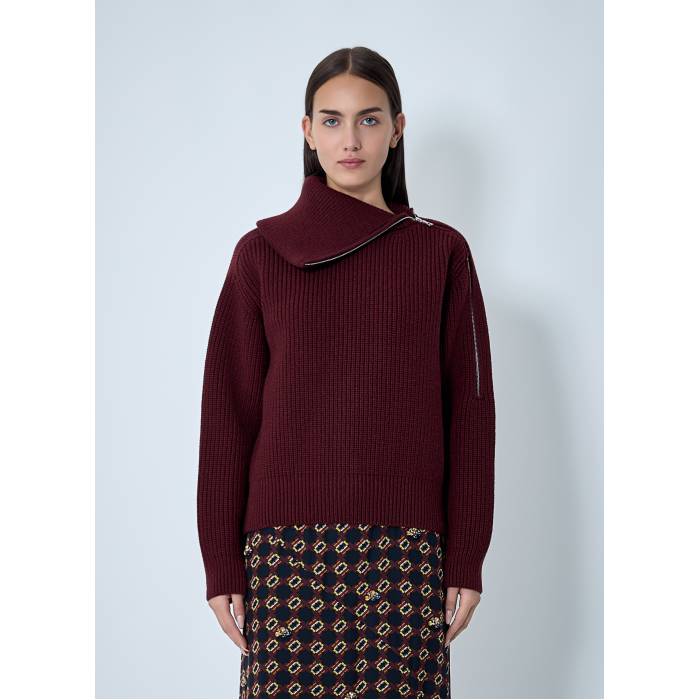Dries Van Noten 【 Zip-Collar Sweater Women Win 】 調教師 レディース