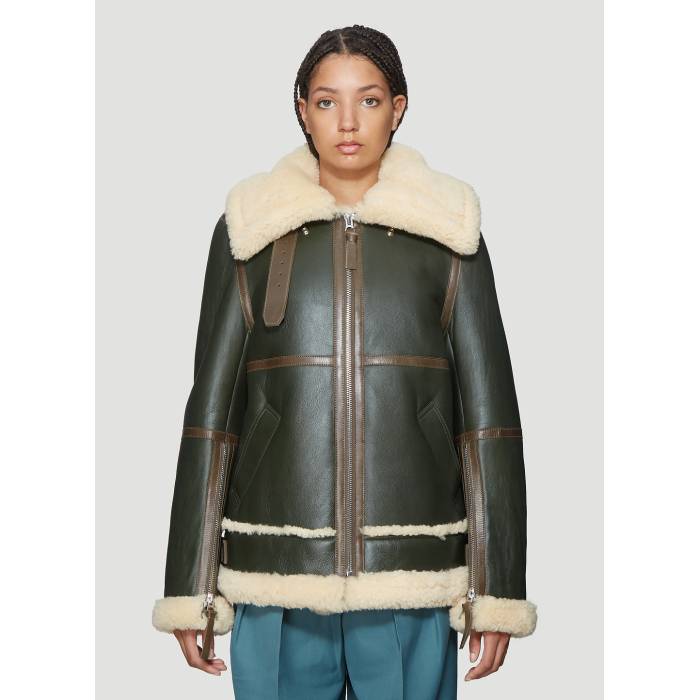 アクネストゥディオズ Acne Studios 【 Long Raf Shearling Jacket Women Grn 】 Jacket ジャケット レディース