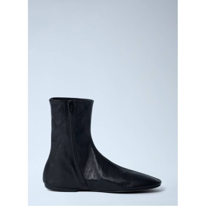 Dries Van Noten 【 Leather Ankle Boots Women Blk 】 なめし革 ブーツ レディース