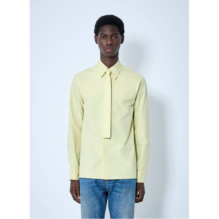 ジルサンダー Jil Sander 【 Classic Shirt With Tie Men Yel 】 古典派音楽 タイ メンズ