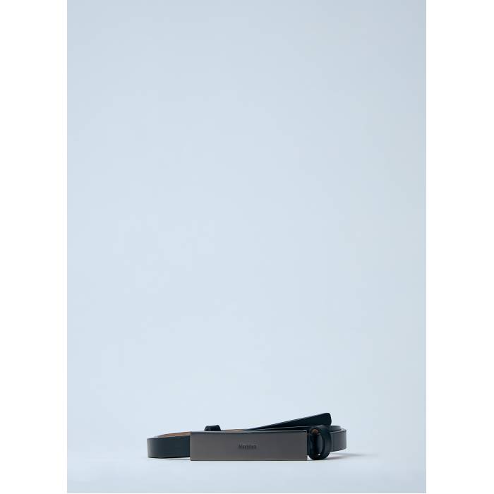 Max Mara 【 Logo Plaque Belt Women Blk 】 ロゴ ベルト レディース|スニケス