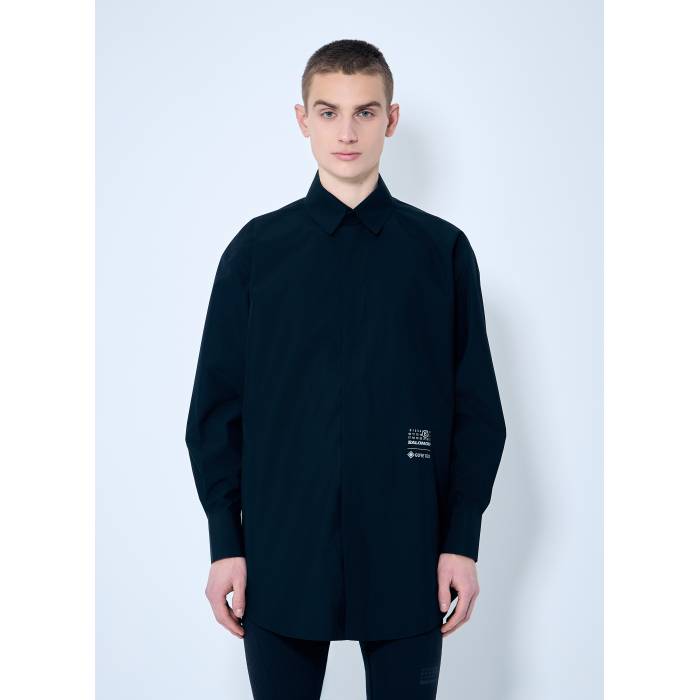 Mm6 Maison Margiela X Salomon 【 Logo Print Shirt Men Blk 】 ロゴタイプ メンズ