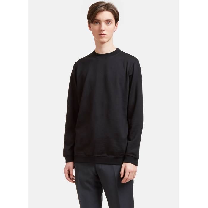 Aiezen 【 Wool-Blend Crewneck Sweater Men Blk 】 トレーナー メンズ｜スニケス