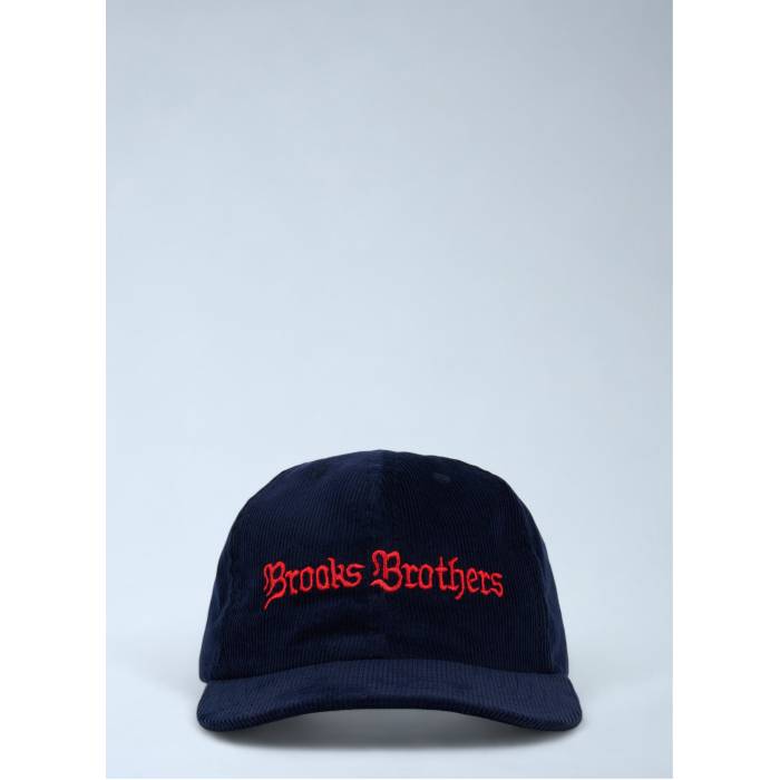 Brain Dead X Brooks Brothers 【 Logo Motif Baseball Cap Men Nvy 】 ロゴタイプ 野球 旗がしら かぶり笠 メンズ