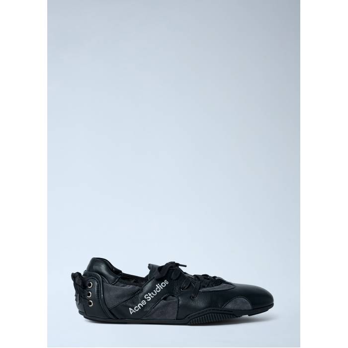 アクネストゥディオズ Acne Studios 【 Leather Lace-Up Sneakers Men Blk 】 レザー メンズ|スニケス
