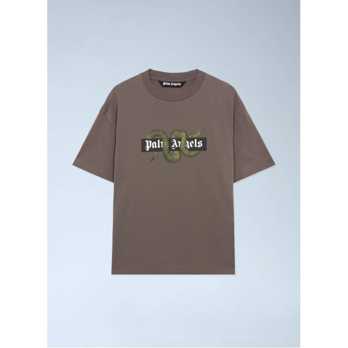 パームエンジェルス Palm Angels 【 Snake Logo T-Shirt Men Gry 】 ロゴ Tシャツ メンズ