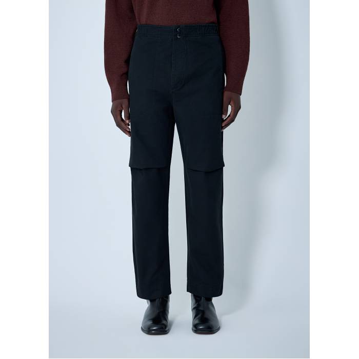 マーガレットハウエル Mhl By Margaret Howell 【 Press Stud Pants Men Blk 】 メンズ
