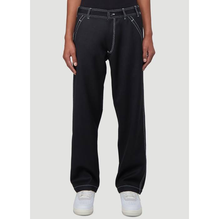 コムデギャルソン Comme Des Garcons Shirt 【 Contrast-Stitch Pants Men Blk 】 メンズ｜スニケス