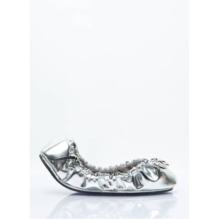 Rombaut 【 Aura Ballerina Flats Women Sil 】 雰囲気 女性バレエダンサー レディース