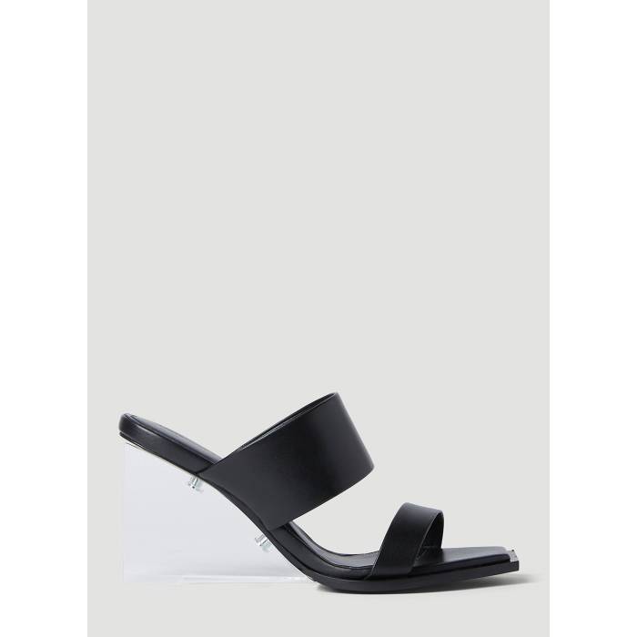 アレキサンダーマックイーン Alexander Mcqueen 【 Shard High Heel Sandals Women Blk 】 ご機嫌 踵 サンダル レディース