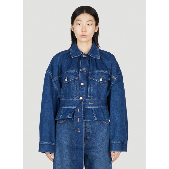 Meryll Rogge 【 Denim Jacket Women Blu 】 ジーンズ上衣 レディース