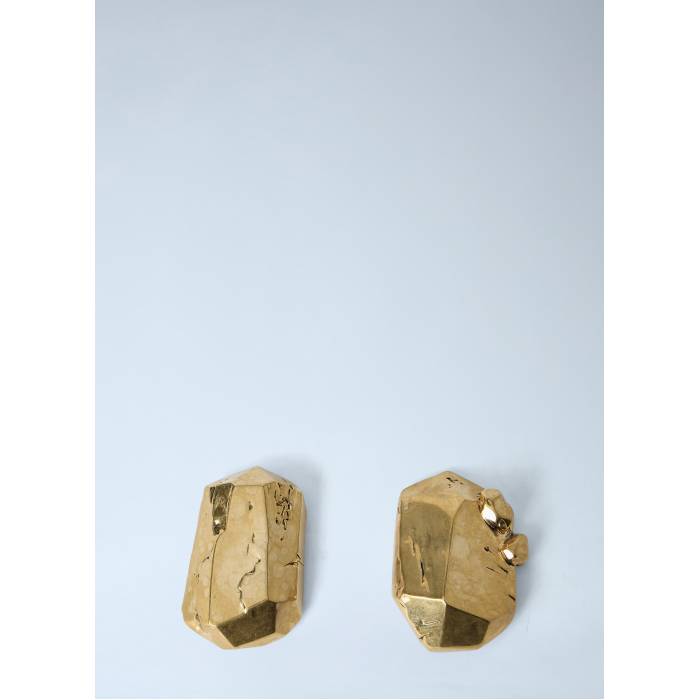 サンローラン Saint Laurent 【 Faceted Metal Stud Earrings Women Gld 】 メタル イヤリング レディース