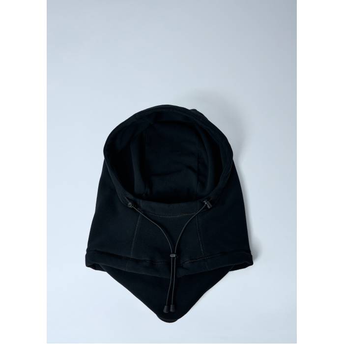 【 Adjustable Drawstring Hood Men Blk 】 メンズ