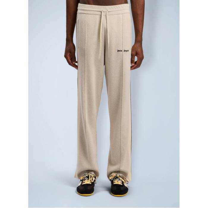 パームエンジェルス Palm Angels 【 Classic Logo Knit Track Pants Men Bei 】 クラシック ロゴ ニット トラック メンズ｜スニケス